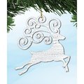 Designocracy Magical Reindeer Wooden Ornament 99807O
